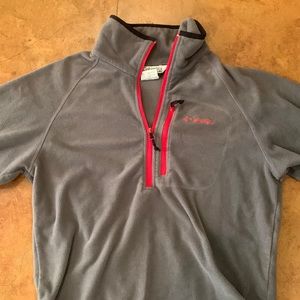 Columbia red and grey jacket. Youth 18/20